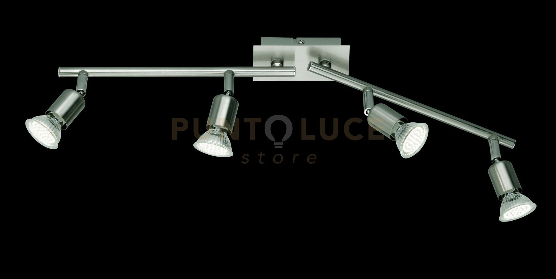 Barra 4 faretti led NIMES acciaio R82944107