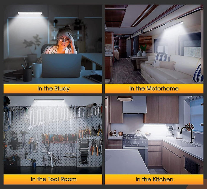 Barra Led sottopensile 12v lampada casa auto con interruttore 30CM 120 LED 15266