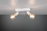 VANNES BARRA 2 SPOTS ORIENTABILI BIANCA L. 26CM ATTACCO E27