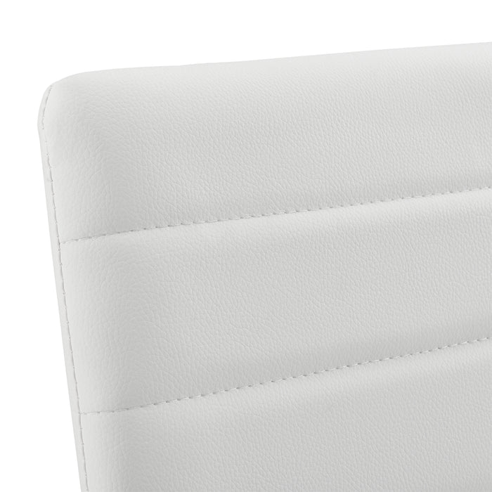 Set Lidköping di 2 Sgabelli da Bar con Schienale - Bianco [en.casa]