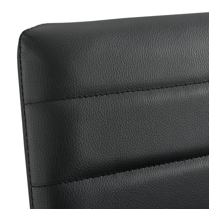 Set Lidköping di 2 Sgabelli da Bar con Schienale - Nero [en.casa]