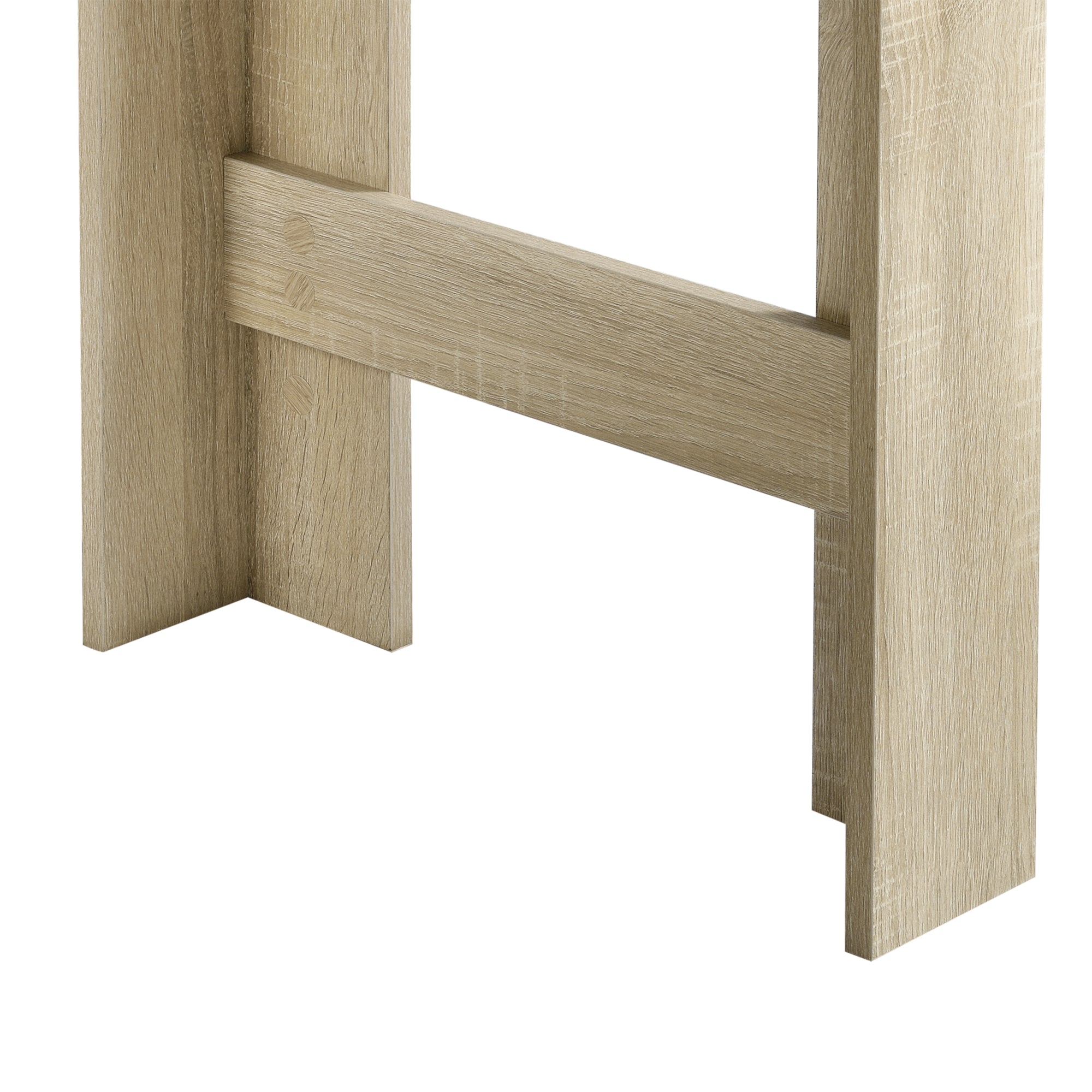 Bancone Tavolo Alto da Bar Kouvola con 3 Scomparti Aperti 110x50x103 cm - Effetto Rovere [en.casa]