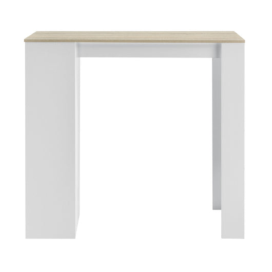 Tavolo alto da bar con tavolo bistrot contenitore 110 cm bianco e rovere 03_0006188