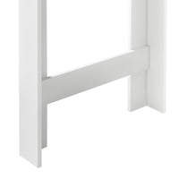 Tavolo Alto da Bar Danderyd Bancone a 3 Ripiani Laterali 120 x 60 x 106 cm - Bianco [en.casa]