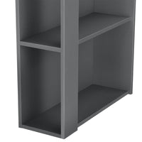 Tavolo Alto da Bar Danderyd Bancone a 3 Ripiani Laterali 120 x 60 x 106 cm - Grigio Scuro [en.casa]