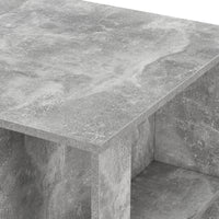 Tavolo Alto da Bar Danderyd Bancone a 3 Ripiani Laterali 120 x 60 x 106 cm - Effetto Cemento [en.casa]