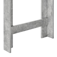 Tavolo Alto da Bar Danderyd Bancone a 3 Ripiani Laterali 120 x 60 x 106 cm - Effetto Cemento [en.casa]