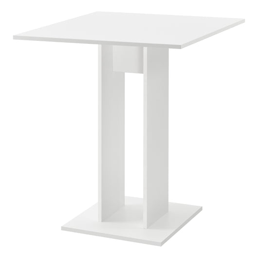 Tavolo Quadrato Lindesnes da Cucina Pranzo Bar 65 x 65 x 78 cm - Bianco Opaco [en.casa]