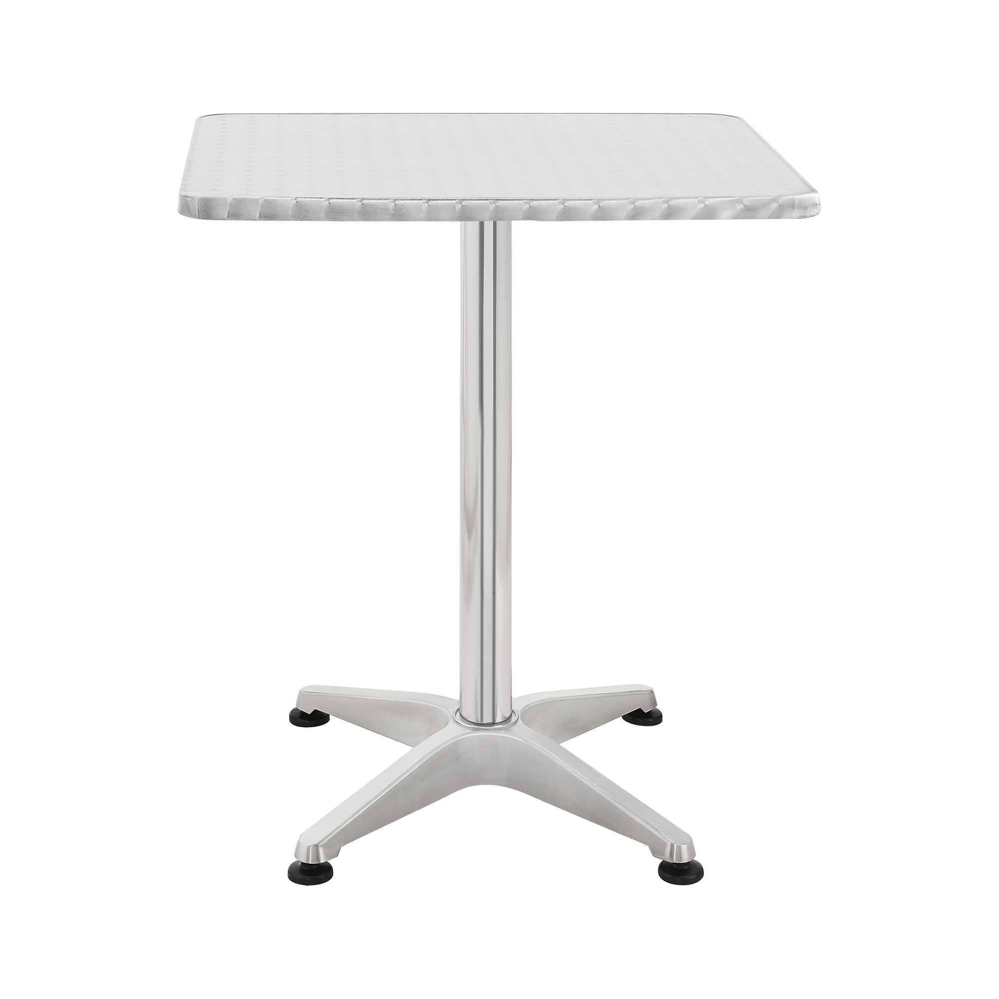 Tavolo Alto da Bar Järpen con Piano Ribaltabile e Altezza Regolabile 75/115 cm - Colore Argento [en.casa]