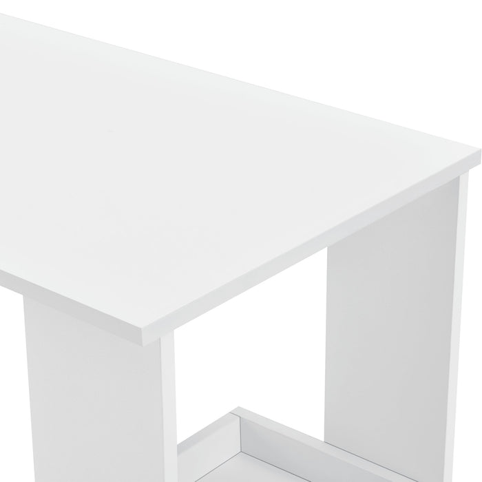 Tavolo da bar di design con contenitore bistrot a parete 120 cm bianco 03_0006199