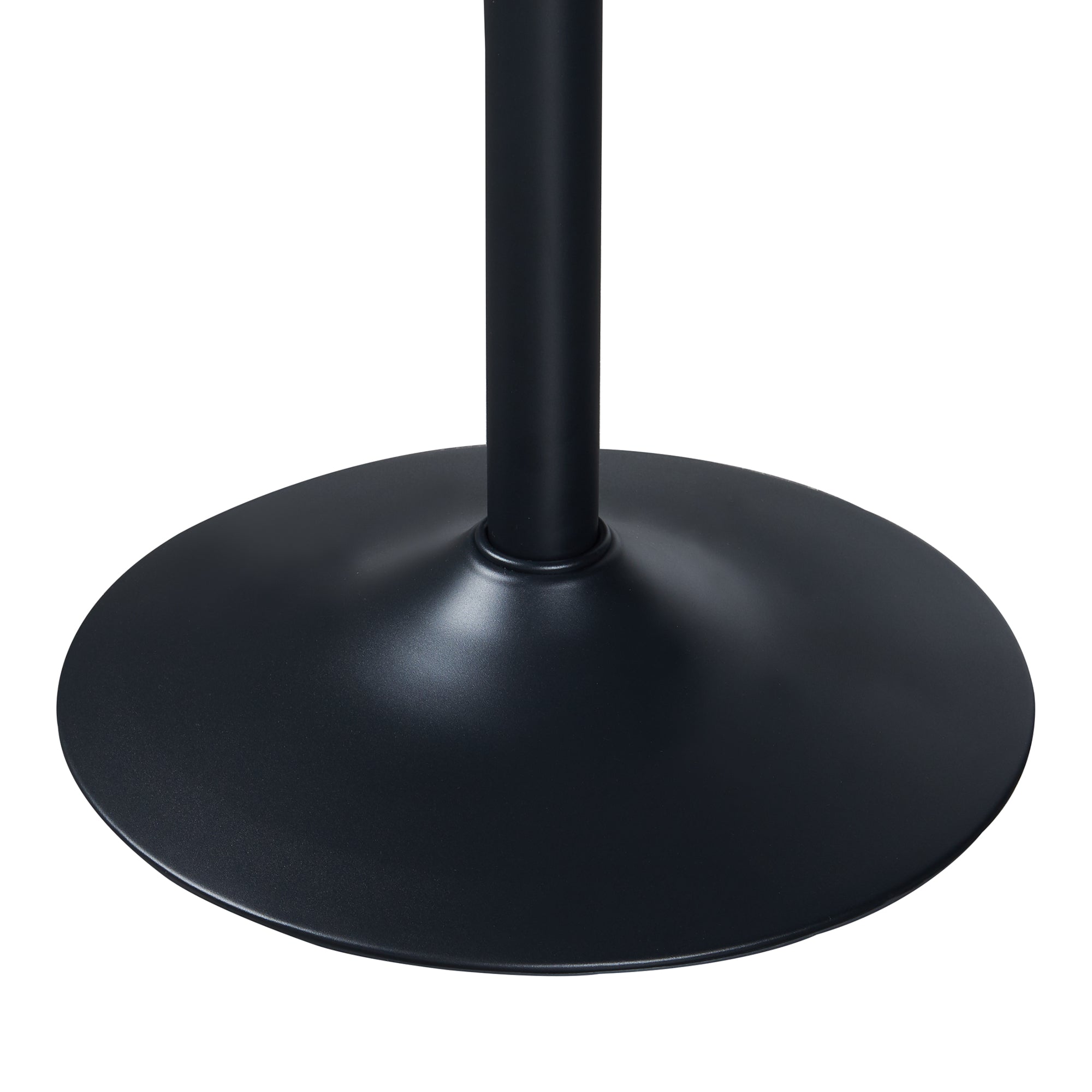 Tavolo Alto da Bar Vantaa Ø60 x 100 cm Nero / Effetto Rovere [en.casa]