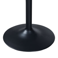 Tavolo Alto da Bar Vantaa Ø60 x 100 cm Nero / Effetto Rovere [en.casa]