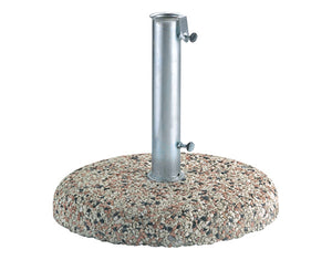 Base per ombrellone peso da 25kg tubo da 55mm, in graniglietto