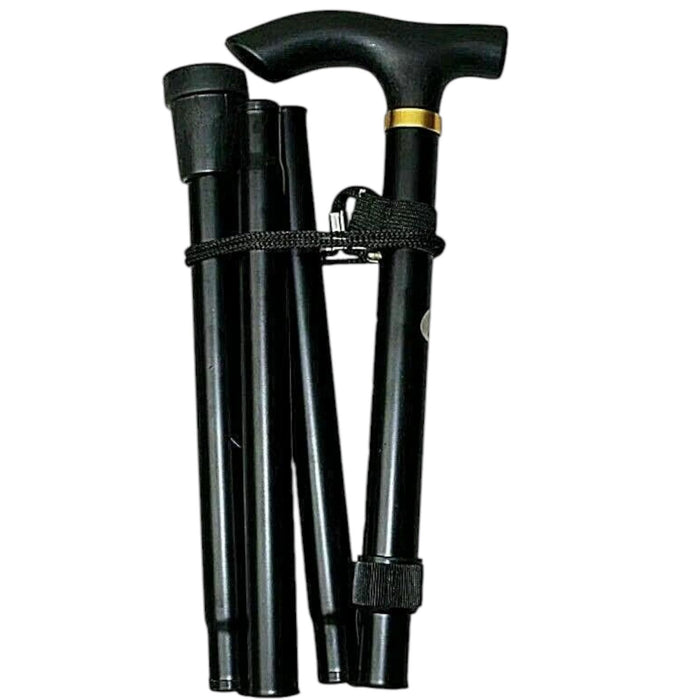 Bastone Da Passeggio Pieghevole Appoggio Anziani Estendibile Da 85 a 95 cm
