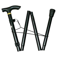 Bastone Da Passeggio Pieghevole Appoggio Anziani Estendibile Da 85 a 95 cm