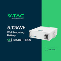 Batteria Accumulo 5.12kWh LiFePO4 51.2V 100Ah con BMS per Inverter Fotovoltaici