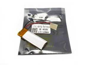 Batteria Li-ion 3,7V 3.7V 120 mAh ricaricabile Lipo 401235 piatta Arduino usb mp