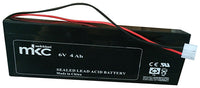 Batteria al piombo ricaricabile 6V 4Ah con cavo e connettore MKC