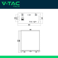 Batteria Accumulo 9.6kWh LiFePO4 48V 200Ah con BMS e Staffe per Inverter Fotovoltaici