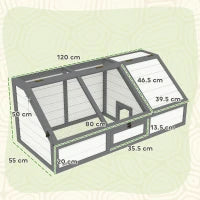 Box per Tartarughe da Esterno, Design Senza Fondo, Facile da Aprire, Bianco