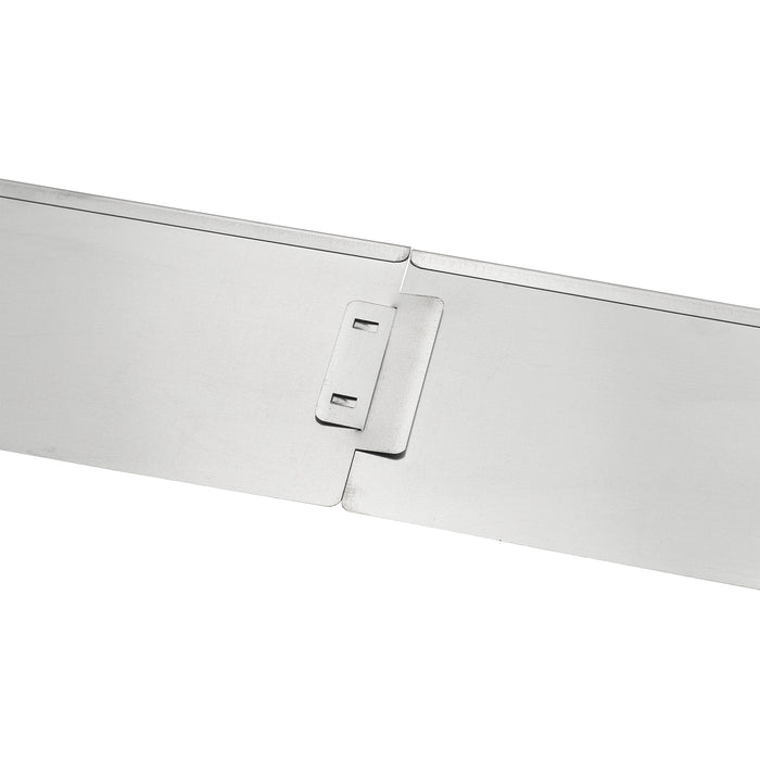 Set da 50 Bordature da Giardino con Sistema di Incastro Tot 50m color Argento casa.pro