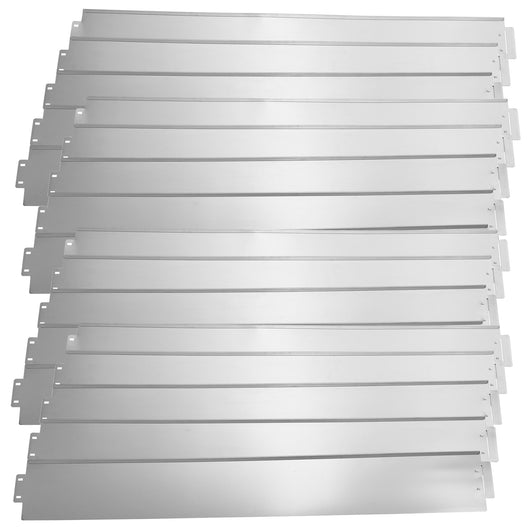 Set da 20 Bordature da Giardino con Sistema di Incastro Tot 20m color Argento casa.pro