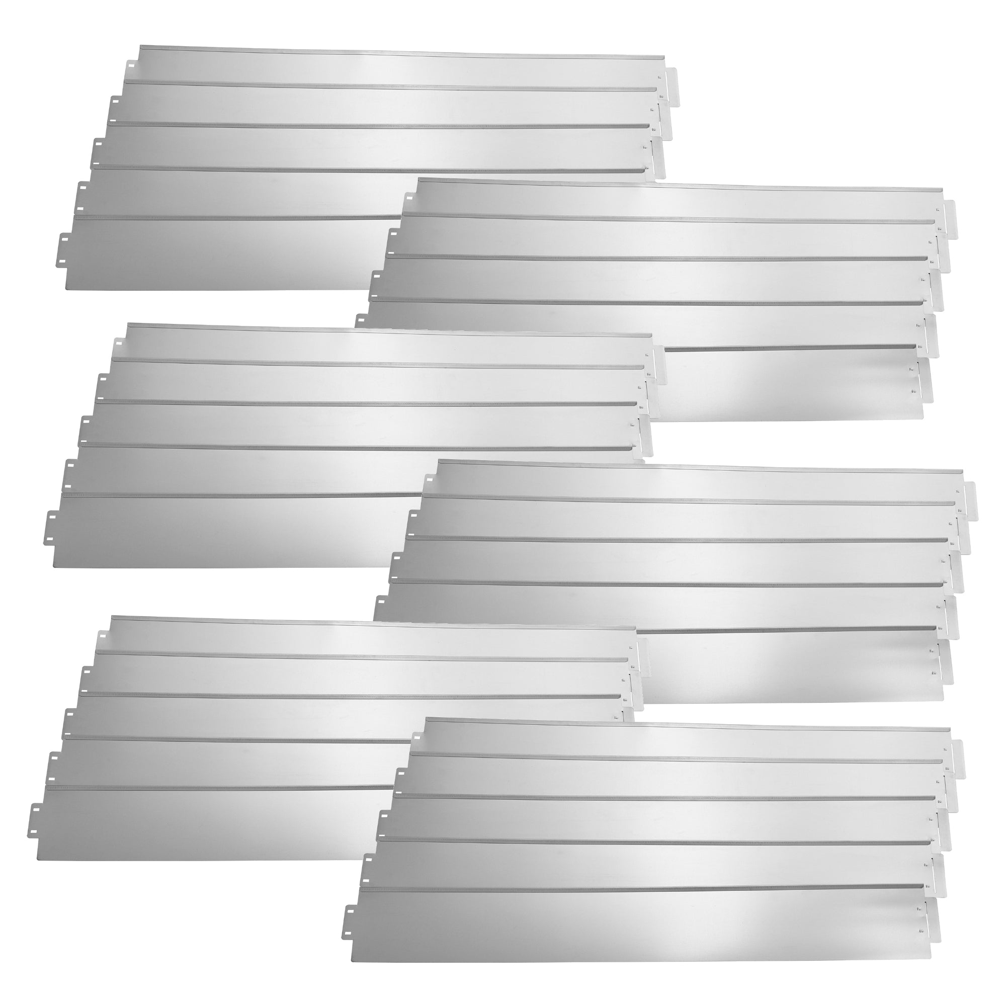 Set da 30 Bordature da Giardino con Sistema di Incastro Tot 30m color Argento casa.pro