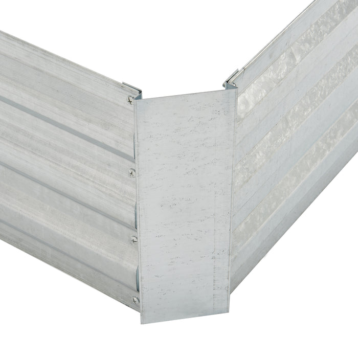 Aiuola Alta da Giardino 'Barneveld' - Senza Pavimentazione - color Argento [en.casa]