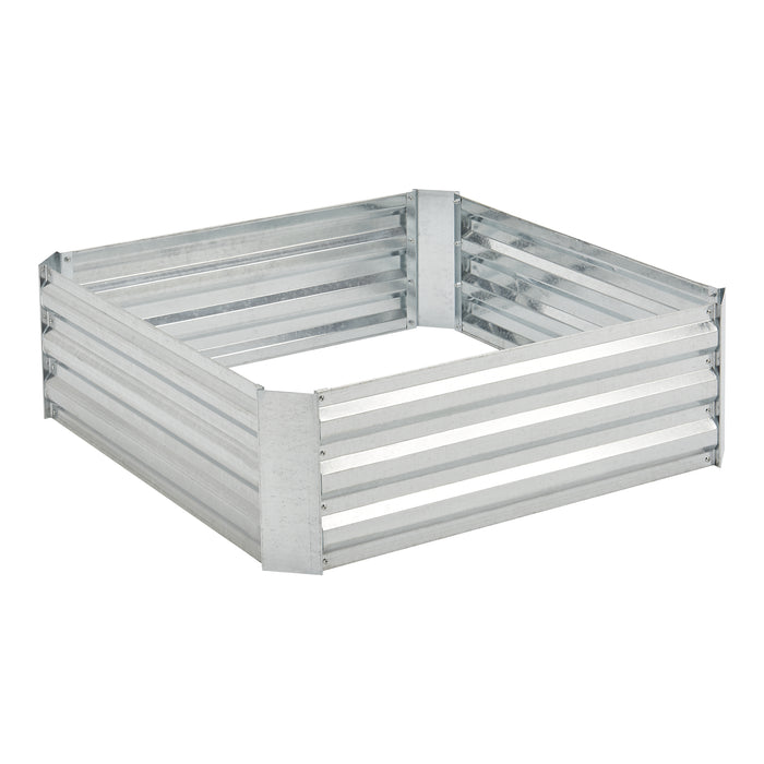 Aiuola Alta da Giardino 'Barneveld' - Senza Pavimentazione - color Argento [en.casa]