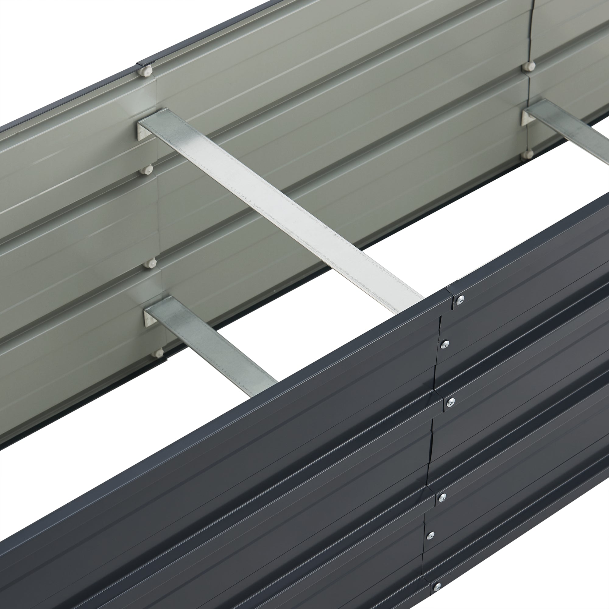 Aiuola Alta da Giardino 'Nijmegen' (LxPxA): 183 x 47 x 40 cm Struttura con 2 Divisori [en.casa]