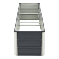 Aiuola Alta da Giardino 'Nijmegen' (LxPxA): 183 x 47 x 40 cm Struttura con 2 Divisori [en.casa]