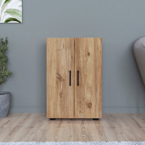 Armadio a 2 Ante Armadio Stretto con 4 Ripiani Mobile per Guardaroba Armadio da Ingresso Corridoio 74 x 49 x 32 cm -