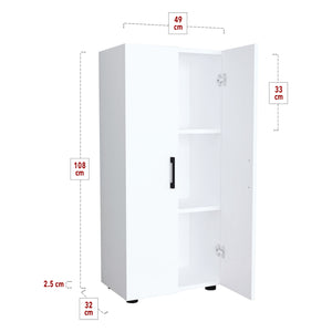 Armadio a 2 Ante Armadio Stretto con 4 Ripiani Mobile per Guardaroba Armadio da Ingresso Corridoio 108 x 49 x 32 cm -