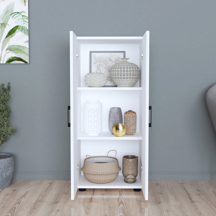 Armadio a 2 Ante Armadio Stretto con 4 Ripiani Mobile per Guardaroba Armadio da Ingresso Corridoio 108 x 49 x 32 cm -