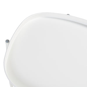 Tavolino Sandefjord con Vassoio Quadrato Rimovibile - Bianco [en.casa]