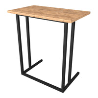 Tavolino Laterale 'Högsby' Tavolino Basso con Piano di Appoggio per Notebook Consolle da Divano - Effetto Rovere