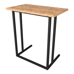 Tavolino Laterale 'Högsby' Tavolino Basso con Piano di Appoggio per Notebook Consolle da Divano - Effetto Rovere