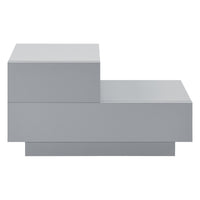 Comodino da Notte a 2 Cassetti 38 x 70 x 35 cm Cassettiera e Portaoggetti Mobile da Divano/Letto Posizione a Sinistra -