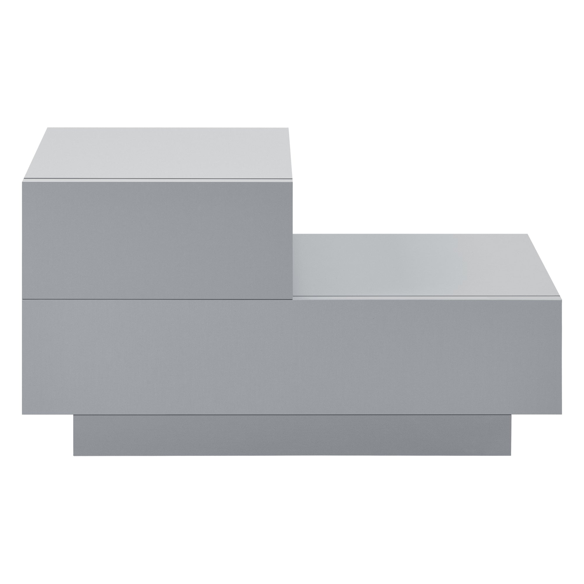 Comodino da Notte a 2 Cassetti 38 x 70 x 35 cm Cassettiera e Portaoggetti Mobile da Divano/Letto Posizione a Sinistra -