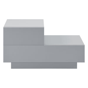 Comodino da Notte a 2 Cassetti 38 x 70 x 35 cm Cassettiera e Portaoggetti Mobile da Divano/Letto Posizione a Sinistra -