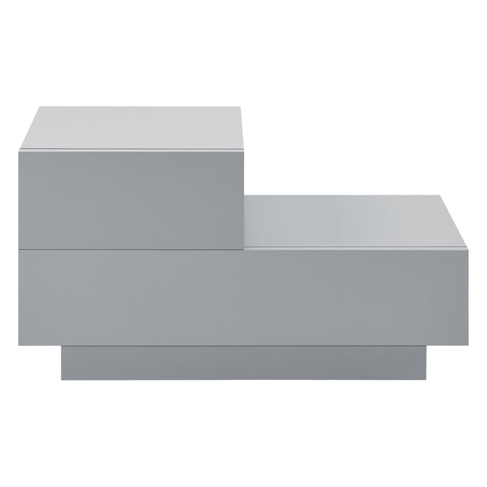 Comodino da Notte a 2 Cassetti 38 x 70 x 35 cm Cassettiera e Portaoggetti Mobile da Divano/Letto Posizione a Sinistra -