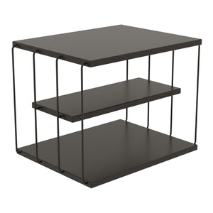 Tavolino Basso da Divano Åtvidaberg a 3 Piani - Antracite [en.casa]