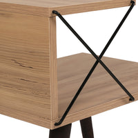 Tavolino Basso da Divano Bergen con 2 Piani - Effetto Legno [en.casa]