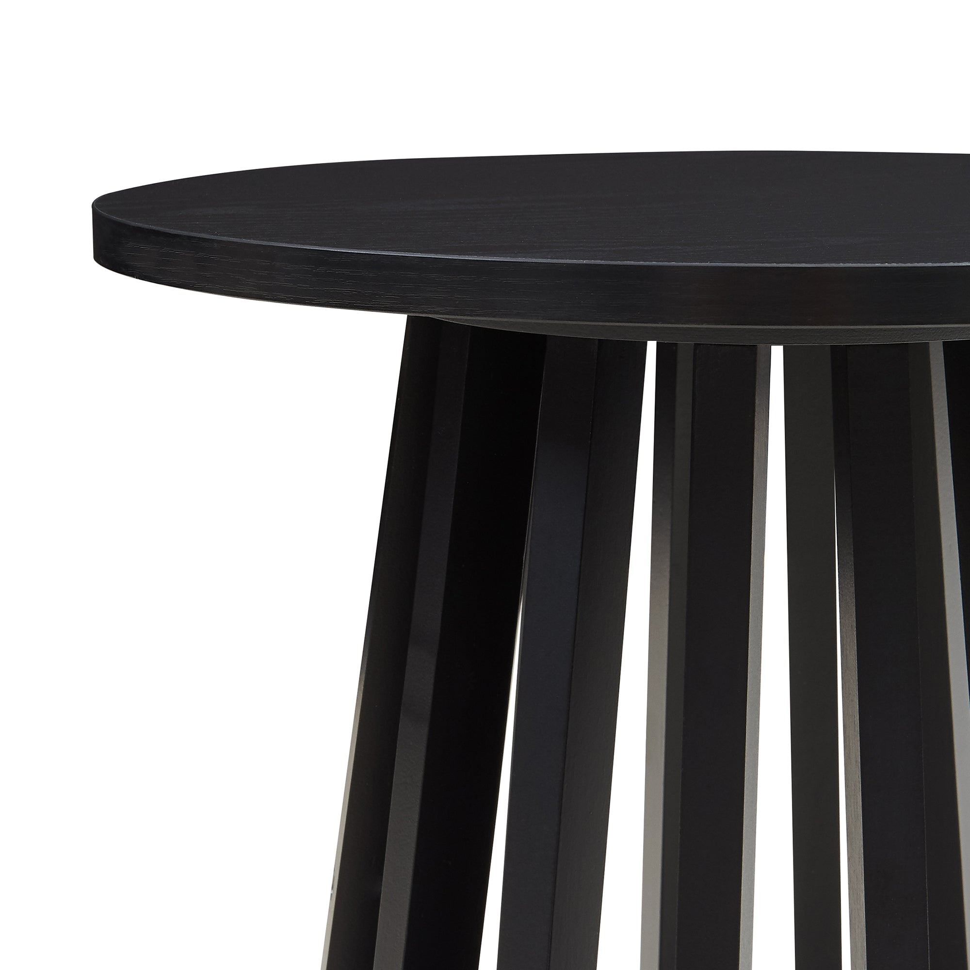 Tavolino Rotondo Laterale Buzzard Ø40 x 48 cm - Nero [en.casa]