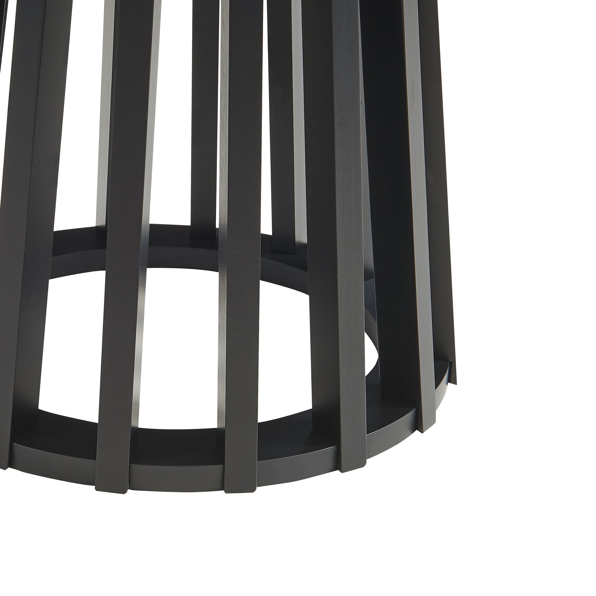 Tavolino Rotondo Laterale Buzzard Ø40 x 48 cm - Nero [en.casa]