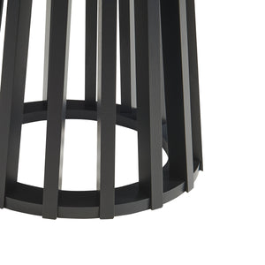 Tavolino Rotondo Laterale Buzzard Ø40 x 48 cm - Nero [en.casa]