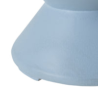 Tavolino Rotondo Kyppeslo in Calcestruzzo Leggero 47xØ37 cm Azzurro [en.casa]