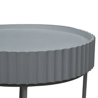Tavolino Rotondo Rill da Salotto 46 x Ø40 cm - Grigio [en.casa]