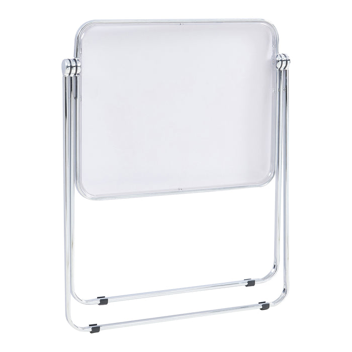 Tavolo Pieghevole Alerhavn Tavolino Portatile per Divano Laptop 70x49x68 cm Trasparente [en.casa]