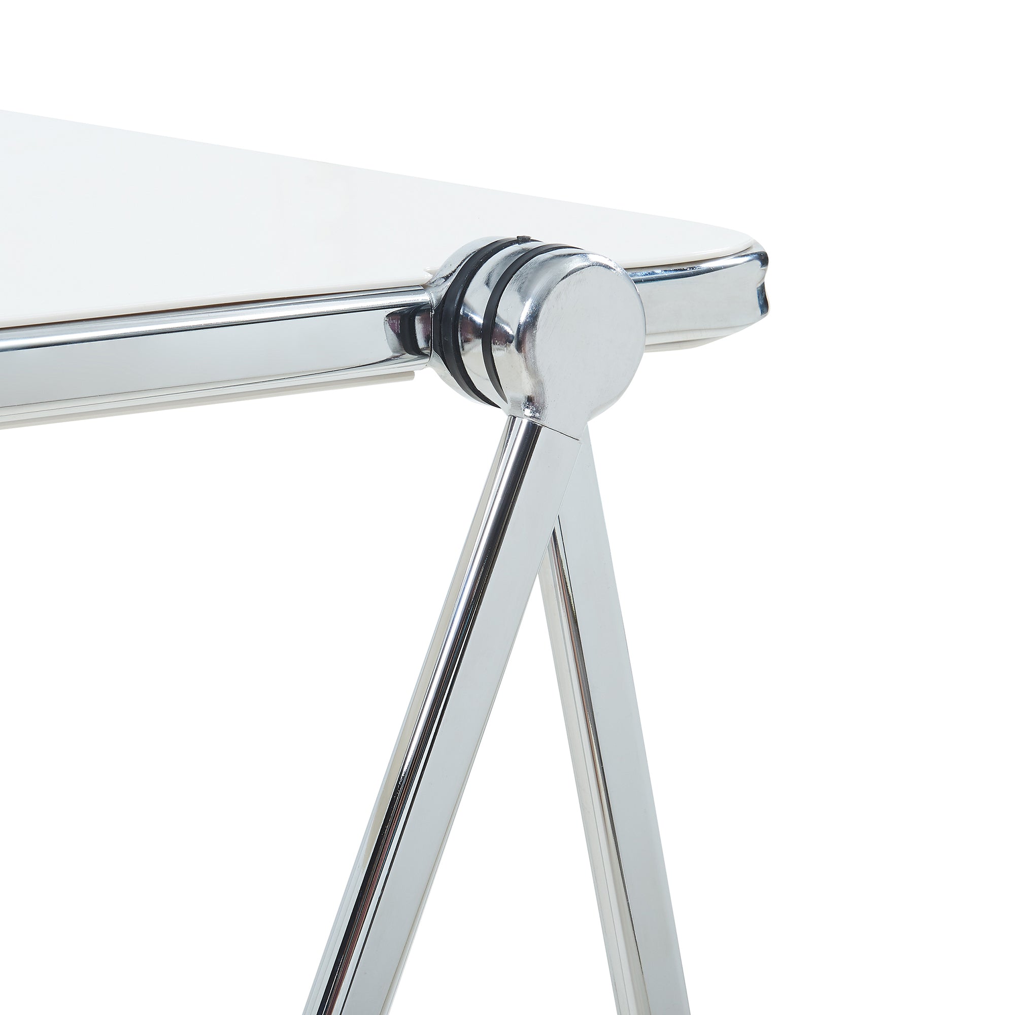 Tavolo Pieghevole Alerhavn Tavolino Portatile per Divano Laptop 70x49x68 cm Bianco [en.casa]